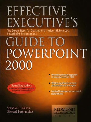 cover image of Effective Executive's Guide to Microsoft PowerPoint 2000